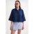 Korte Mouw Crop Poplin Shirt