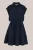 WE Fashion – Dames jurk met smock-detail – Regular fit – Donkerblauw – Viscose –
