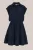 WE Fashion – Dames jurk met smockdetail – Regular fit – Donkerblauw – Viscose –