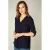 Base Level blousetop donkerblauw