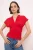 TRENDYOLMİLLA Dames Rood Effen Mouwloos Getailleerd Blouses