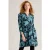 White Stuff Everly Jersey Shirt Dress Blue Print