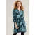 White Stuff Everly Jersey Shirt Dress Blue Print