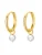 Dear Me Oorbellen ‘New Beginnings Huggie’  goud