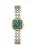 GUESS Analoog horloge ‘Hazel’  goud / donkergroen / zilver