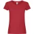 Fruit of the Loom Dames/Dames Origineel Katoenen T-Shirt (Rood)