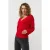EsQualo Cardigan S/slv Lurex Red