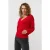 EsQualo Cardigan S/slv Lurex Red