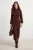 Trendyol Modest Dames Bruin Effen Maxi Lang Casual Recht Modest Jurken