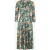 Topvintage exclusive ~ Aria Floral swing jurk in navy en oranje