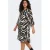 ONLY CARMAKOMA mini jurk Plus Size met print – zwart