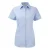 Russell Dames/dames Visgraat Werkshirt met korte mouwen (Lichtblauw)