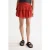 Scotch & Soda Crinkle Gauze Gathered And Smocked Mini Skirt Ketchup