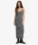 Gestreepte Ribjersey Maxi-jurk Blauw