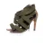 Sergio Rossi Python sandalen met elastische bandjes.