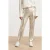 Smashed Lemon Damesglanzende metallic broek |