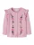 NAME IT Gebreid vest ‘NMFDUNIAJA’  groen / donkergroen / pink / rosa