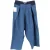 Loewe High Rise geplooide jeans in blauw denim