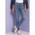 Jeans met Mid Waist-taille en Slim Leg-pijpen in casual pasvorm