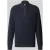 FYNCH-HATTON Regular fit gebreide pullover van puur katoen met schipperskraag
