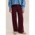 WE Fashion loose fit pantalon met plooien – donkerrood