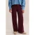 WE Fashion loose fit pantalon met plooien – donkerrood