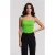 ARKET Hide Crincle Top Green