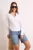 TRENDYOLMİLLA Dames Wit Effen Lang Regular fit Overhemden