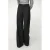Lois wide leg high waist broek met wol grijs melange