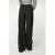 Lois wide leg high waist broek met wol grijs melange