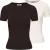 Slazenger Dames/Dames Crew Neck Slim T-shirt (Set van 2) (Chocolade/Wit)