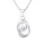 Fancy hanger zirkonium zilver 925 oxiden wordt geleverd met een ketting aangeboden