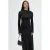 Strak maxi-jurk met drapeerdetail