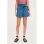 Protest high waist loose fit short blauw
