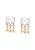 faina Oorbellen  rose-goud / transparant