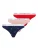 Tommy Hilfiger Underwear String  blauw / lichtroze / rood