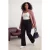 Trendyol Curve Dames Zwart Effen Hoge taille Grote maten Jeans