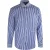 Aquascutum Heren Gestreept Overhemd Met Lange Mouwen (Donkerblauw)
