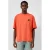 QS relaxed T-shirt met backprint rood
