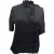 Sandro Ruffled Neck Blauw in Zwart Viscose