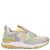Rieker Revolution chunky leren sneakers beige/lila/lichtgroen
