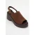 Power Leer Platform Sleehak Sandalen (Women)