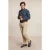 River Woods Custom Fit Checked Shirt Blue/grey