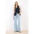 TRENDYOLMİLLA Dames Blauw Effen Wijde pijp Hoge taille Jeans