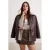 TRENDYOLMİLLA Dames Bruin Effen Oversized Grote maten Jassen