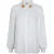EsQualo Blouse Puff Sleeve Sequins Collar Off White