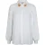EsQualo Blouse Puff Sleeve Sequins Collar Off White