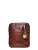 Anna Luchini Bordeauxrood Rundleer Tas