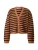 EDITED Gebreid vest ‘Edana’  bruin / zwart