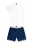 G-STAR Pyjama kort  blauw / donkerblauw / wit
